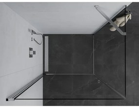 Mexen Pretoria sprchovací kút 80x70cm, 6mm sklo, chrómový profil-číre sklo, 852-080-070-01-00