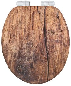 Záchodová doska s automatickým zatváraním 37 x 43 cm Rustic – Wenko