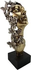 Dekorácia busta Hlava ženy, 33 cm%