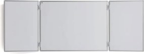 Trojdielna biela tabuľa RITA, 2400x900 mm,