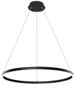 LED2 3271053DT CIRCLE 80 P-Z závesné svietidlo čierne stmievateľné