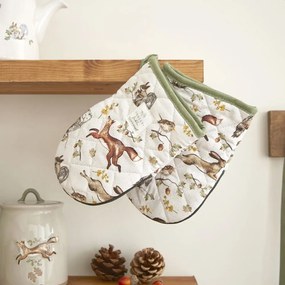 Bavlnené kuchynské rukavice v súprave 2 ks Forest Fable – Cooksmart ®