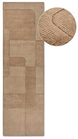 Béžový ručne tkaný vlnený behúň 80x250 cm Charlotte – Villeroy&amp;Boch