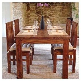 Jedálenský stôl Rami 140x90 indický masív palisander Natural