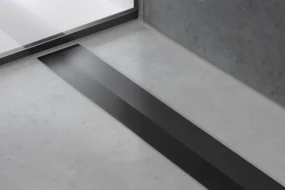 Hansgrohe RainDrain Flex, vrchná sada sprchového žľabu 1000, skracovateľný, pre inštaláciu voľne na plochu, čierna matná, HAN-56046670