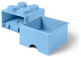 Svetlomodrý úložný box štvorec LEGO®