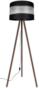 Stojacia lampa CORAL 1xE27/60W/230V hnedá/čierna/zlatá