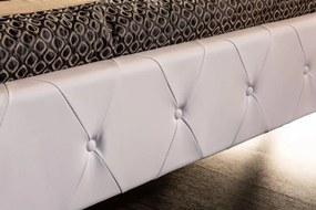 Nemecko -  Manželská posteľ Chesterfield EXTRAVAGANCIA 180x200 cm biela