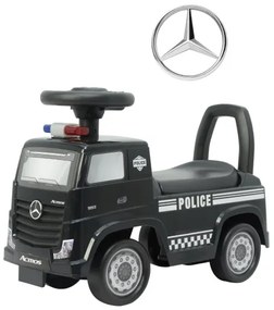 Odrážadlo Mercedes-Benz Actros policajné auto čierne