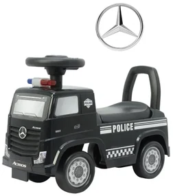 Odrážadlo Mercedes-Benz Actros policajné auto čierne