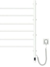 Elektrický otočný sušiak na uteráky ARABESQUE 196W/230V 81,8 cm IP44 biely