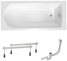 Obdĺžniková vaňa SAT Savero plus 170x75 cm akrylát ľavá aj pravá SATSAV1700AN, 1 ks