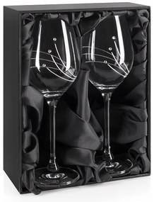 Darčeková krabička na 2 poháre na víno Swarovski