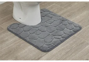 TENDANCE WC predložka Stones, 45x50 cm, grafitová