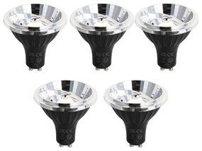 Sada 5 GU10 3-krokovo stmievateľných LED žiaroviek 70 mm 6,5 W 600 LM 3000 K
