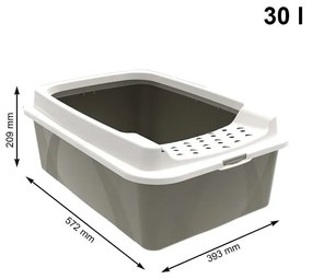 Mačacia toaleta 57.2x39.3 cm Eco Bonnie - Rotho