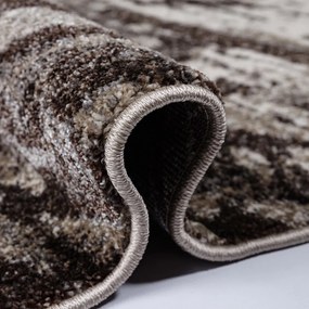 Praktický koberec do obývačky s jemným vlnitým vzorom v neutrálnych farbách Šírka: 60 cm | Dĺžka: 100 cm