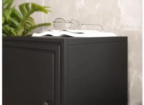 TV Stolík/Skrinka Bis 150 3D, Farby: čierna