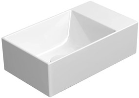 GSI, KUBE X keramické umývadlo 40x23 cm, biela ExtraGlaze, 9484011