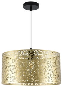 Závesné svietidlo Blossom, 1x zlaté kovové tienidlo, b
