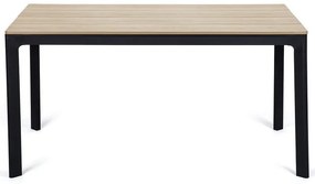 Súprava 4 čiernych jedálenských stoličiek Kai a prírodného stola Thor - Bonami Essentials