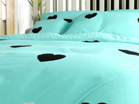 Obliečky z mikrovlákna CORAZON BLEND modré Rozmer obliečky: 70 x 90 cm | 140 x 200 cm