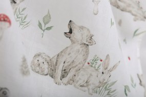 Detské mušelínové plienky BABYMAM PREMIUM 60x75 cm - sada 3 ks - Lesné zvieratká