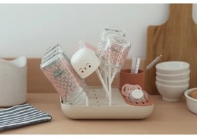 Beaba - Odkvapkávač na fľaše béžová/oranžová