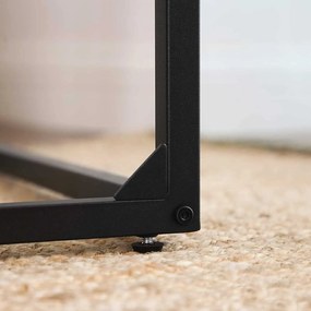 Príručný stolík, stolík na notebook, rustikálny hnedý