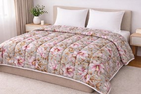 INTERMEDIC SK Celoročný paplón Flowers z mikrovlákna 140x200 cm