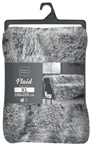 Sivá deka z umelej kožušiny 180x220 cm Antartic – douceur d'intérieur