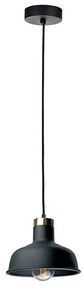 Luster na lanku HEBE 1xE27/60W/230V čierna