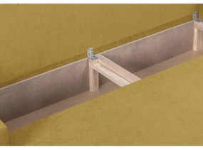 Rozkládací pohovka DELLA Hořčicová