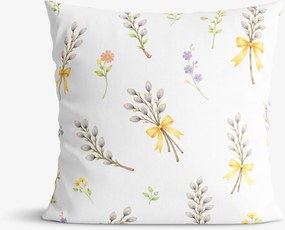 Goldea veľkonočná dekoračná obliečka na vankúš - bahniatka 40 x 40 cm