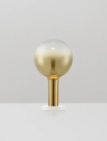 LED stmievateľná zlatá stolná lampa Nostos