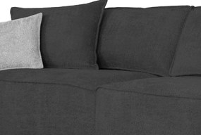 Pohovka John, antracitová látka so štruktúrou