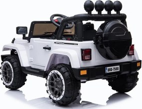LEAN CARS Elektrické autíčko Jeep BRD-7588 biele 4x4
