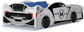 Detská posteľ auto SCOTT 160x80 cm - biela (19)