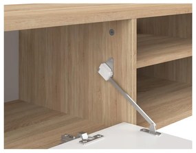 TV stolík v dekore duba v bielo-prírodnej farbe 165x40 cm Ampère – TemaHome