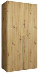 Skriňa Alicante I 100 artisan čierna