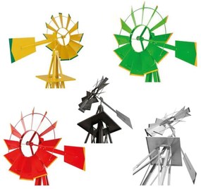 STILISTA veterný mlyn, 245 x 55 cm, oceľ, žltý