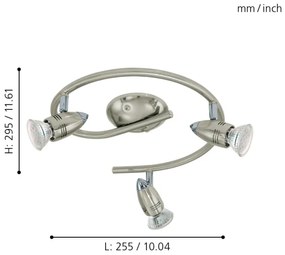 Eglo 92643 - LED Bodové svietidlo MAGNUM 3xGU10/3W/230V