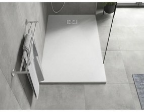 Mexen Hugo, obdĺžniková sprchová vanička SMC 150 x 70 cm, biela, biela krytka, 42107015-W