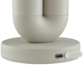 Brilliant - LED stmievateľná nabíjacia dotyková stolná lampa SAYU LED/2,5W/5V 2700K IP44 sivá