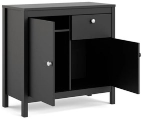 Čierna nízka komoda 82x80 cm Madrid – Tvilum