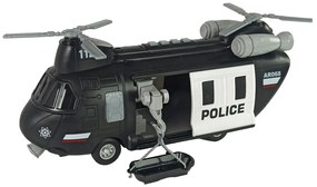 LEAN TOYS Policajný vrtuľník so zvukmi a svetlom