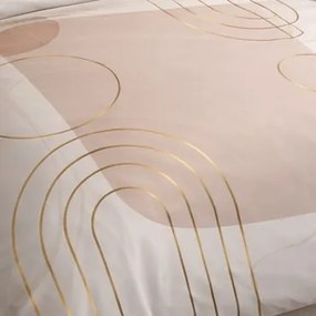 Matex Luxusné bavlnené saténové obliečky 140x200 + 70x90 cm - Prestige "Piesočná elegancia"