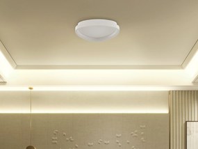 Stropné kovové LED svietidlo biele NANDING Beliani
