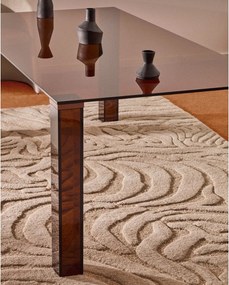 Sklenený jedálenský stôl 90x160 cm Adularia – Kave Home