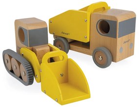 Drevené autá Bolid - Bager a nákladné auto